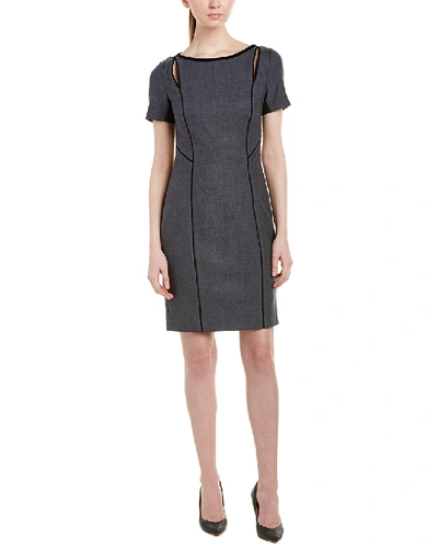 Elie Tahari Jonas Cutout Short-sleeve Dress In Nocolor