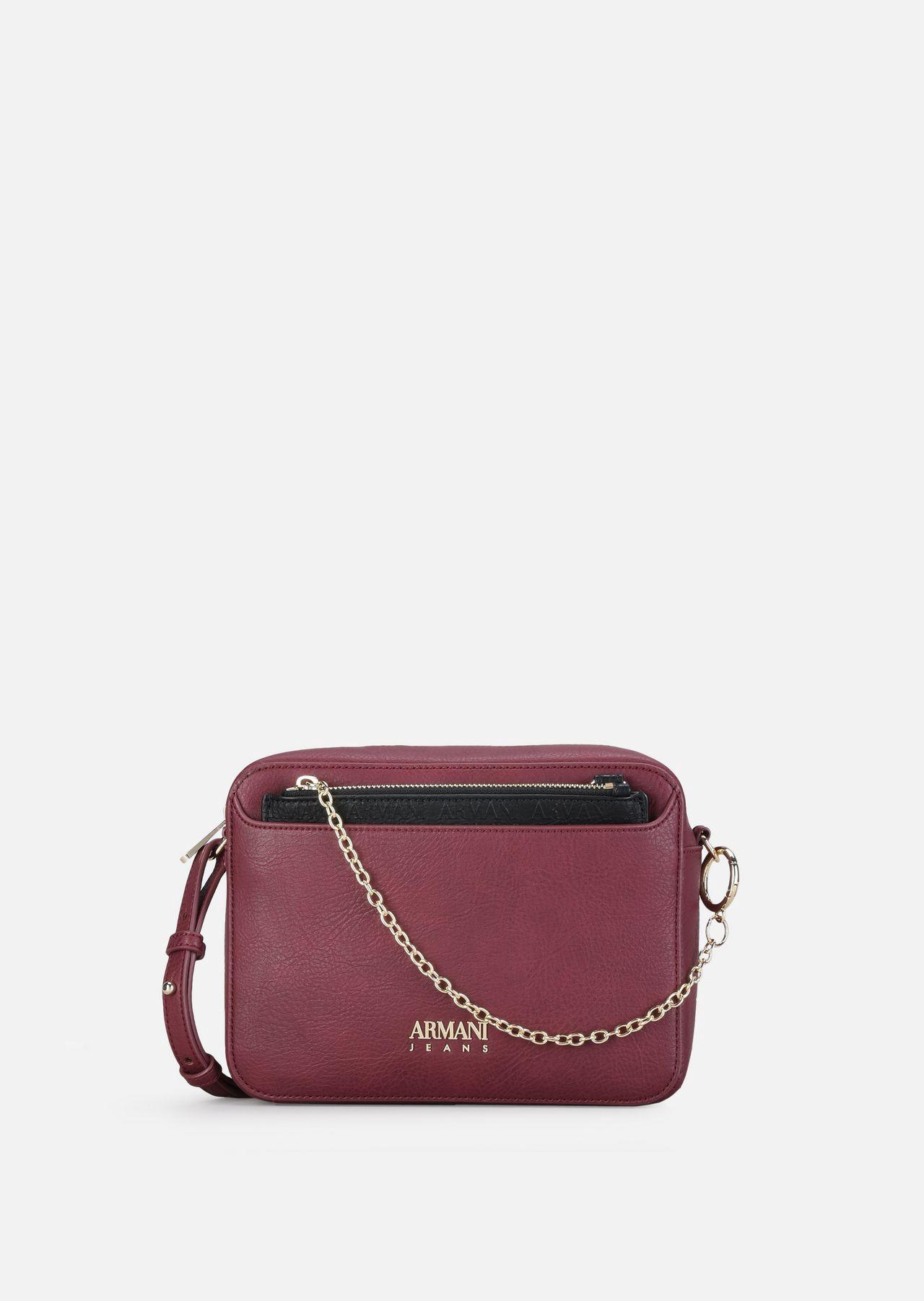 Armani Collezioni Shoulder Bag In Burgundy | ModeSens