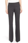 Hugo Boss Tulea Bootcut Stretch Wool Suit Trousers In Charcoal