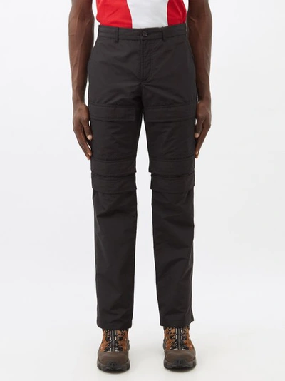 Burberry Cargo Trousers In Black