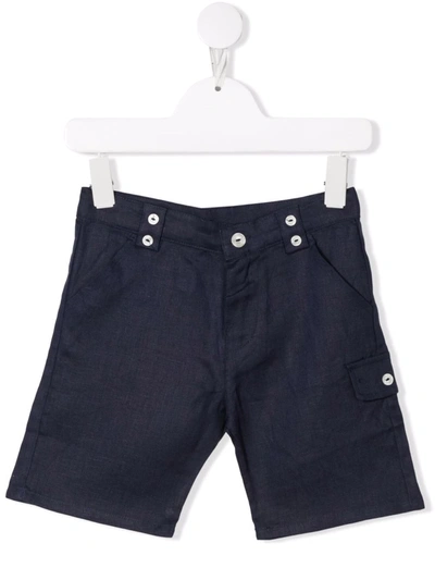Tartine Et Chocolat Kids' Slim-fit Tailored Shorts In Blue