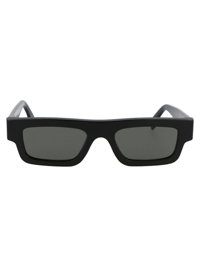 Retrosuperfuture Colpo Squared Black Acetate Sunglasses