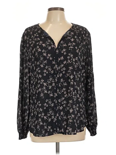 Pre-owned 41hawthorn Long Sleeve Blouse In Black