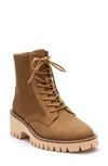 Coconuts By Matisse Miss Me Faux Leather Combat Boot In Tan