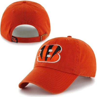 47 Mens Cincinnati Bengals ' Brand Orange Cleanup Adjustable Hat