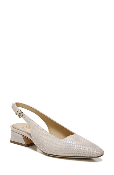 Naturalizer Lesley Slingbacks Women's Shoes In Porcelain Snake