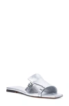 Santoni Frazzle Sandal In Silver
