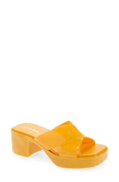 Jeffrey Campbell Bubblegum Platform Sandal In Orange