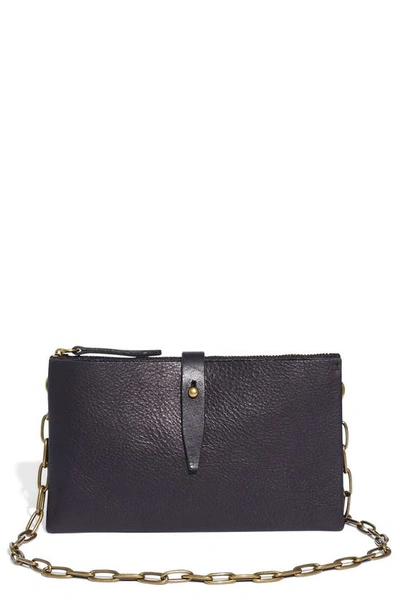 Madewell The Transport Accordion Crossbody Bag In True Black