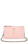Madewell The Transport Accordion Crossbody Bag In Dusty Blush