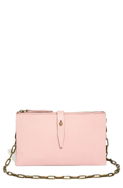 Madewell The Transport Accordion Crossbody Bag In Dusty Blush