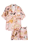 Karen Mabon Crufts Short Pajamas In Pink 2
