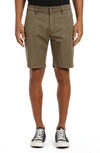 Mavi Jeans Noah Stretch Flat Front Shorts In Khaki Tie Twill
