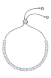Ted Baker Melrah Icon Crystal Slider Bracelet In Silver