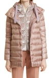Herno Emilia Cap Sleeve Quilted Down Jacket In Blush