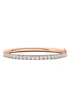 Hautecarat Lab Created Diamond Bangle In 14k Rose Gold