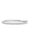 Hautecarat Lab Created Diamond Bangle In 14k White Gold
