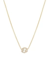 Bychari Diamond Zodiac Pendant Necklace In 14k Yellow Gold - Cancer