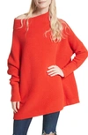 Free People Ottoman Slouchy Tunic In Red