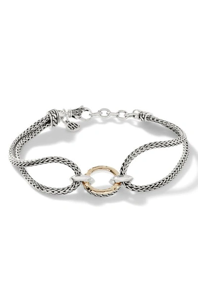 John Hardy Classic Chain Hammered Rope Bracelet In Silver