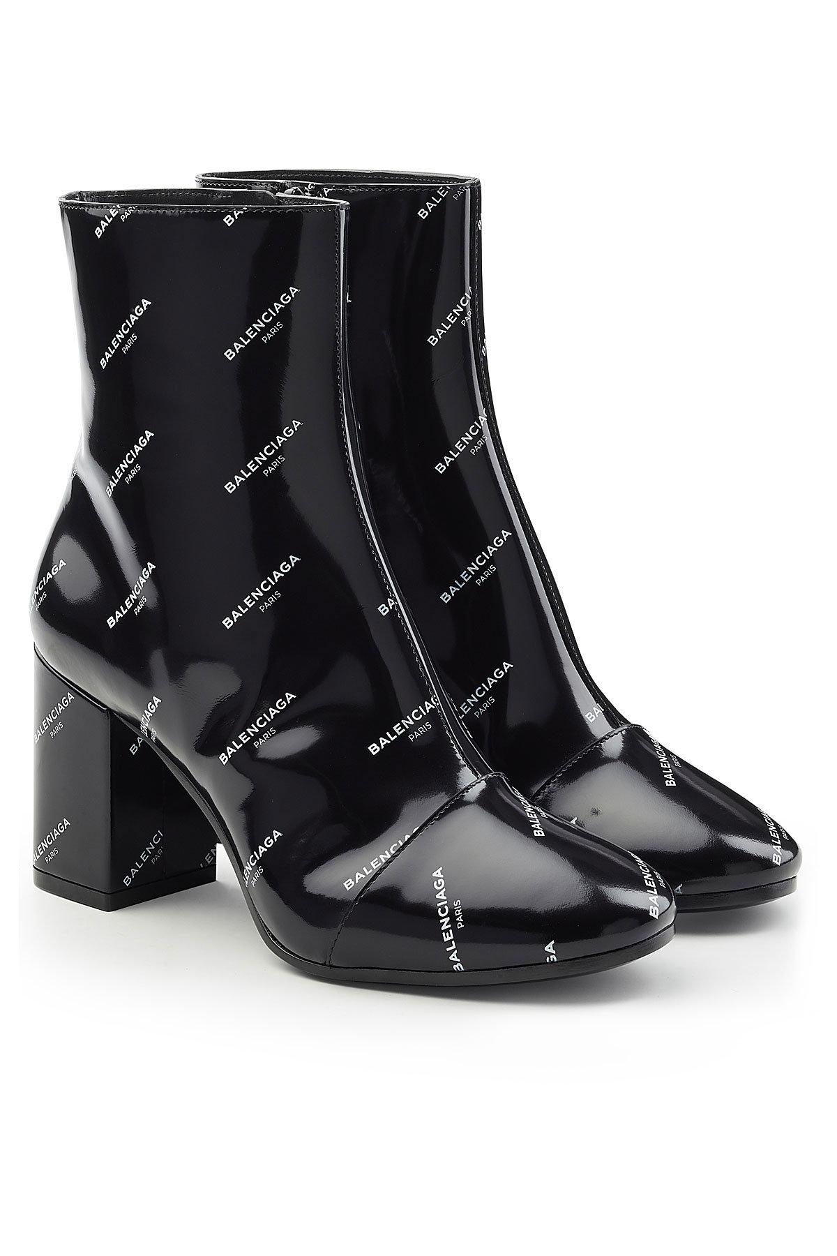 balenciaga boots with logo