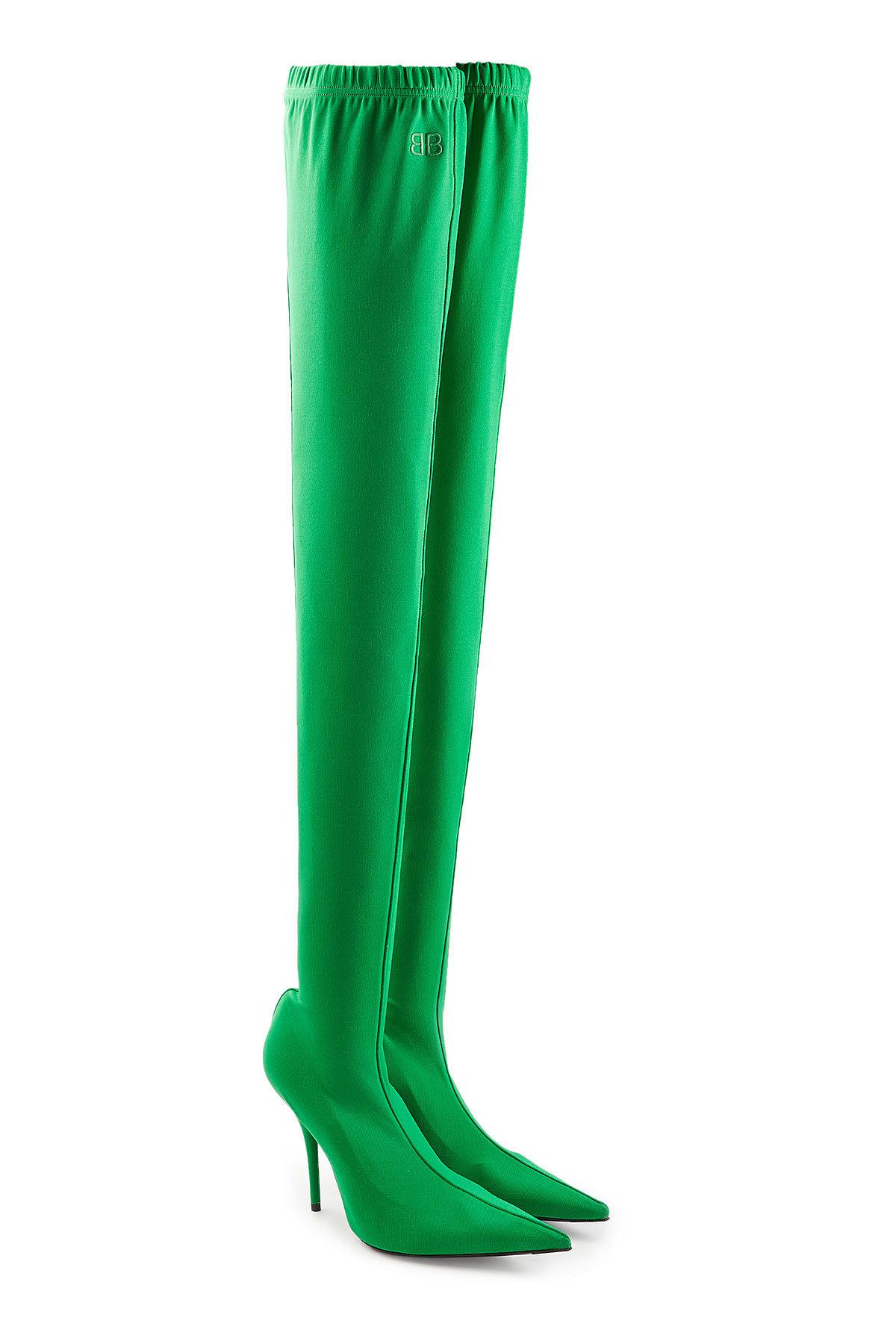 green balenciaga heels