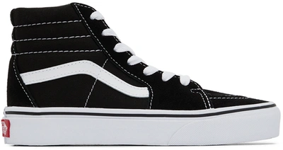Vans Kids Black Sk8-hi Little Kids Sneakers In Black/true White