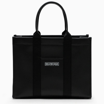 Balenciaga Black Tote Bag With Logo Print