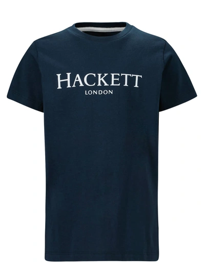 Hackett London Kids' Boys Navy Blue Cotton Logo T-shirt