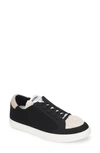 Kenneth Cole New York Kam Faux Shearling Low Top Sneaker In Black/ Natural
