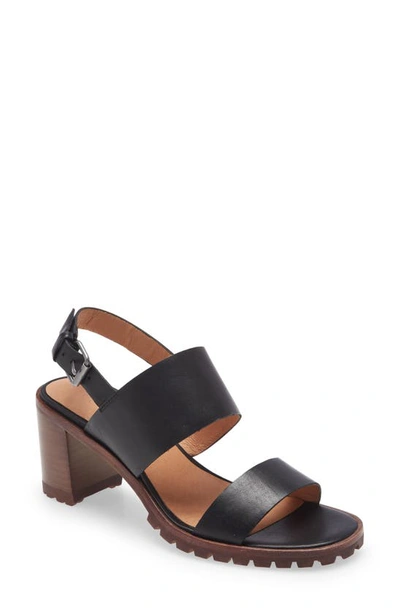 Madewell The Kiera Lugsole Sandal In True Black | ModeSens