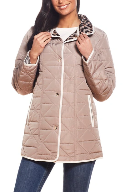 Gallery Quilted Water Resistant Jacket In Pebble