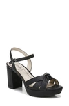 Lifestride Shoes Lucky Block Heel Platform Sandal In Black