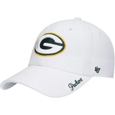 47 ' White Green Bay Packers Miata Clean Up Logo Adjustable Hat