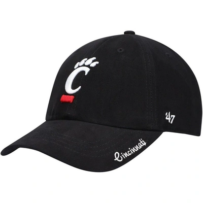 47 ' Black Cincinnati Bearcats Miata Clean Up Logo Adjustable Hat