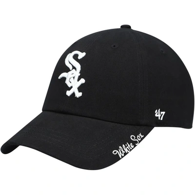 47 ' Black Chicago White Sox Team Miata Clean Up Adjustable Hat