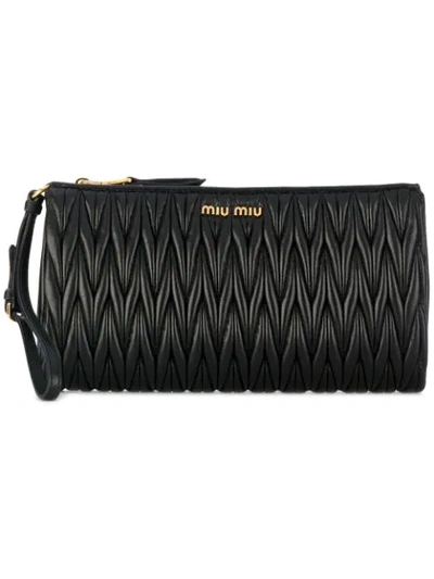 Miu Miu Women's Black Leather Pouch