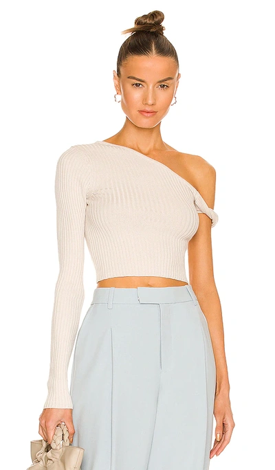 Song Of Style Shae Sleeve Twist Sweater In Ivory