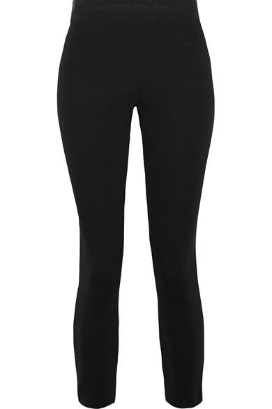 James Perse Striped Cashmere-blend Leggings In Black | ModeSens