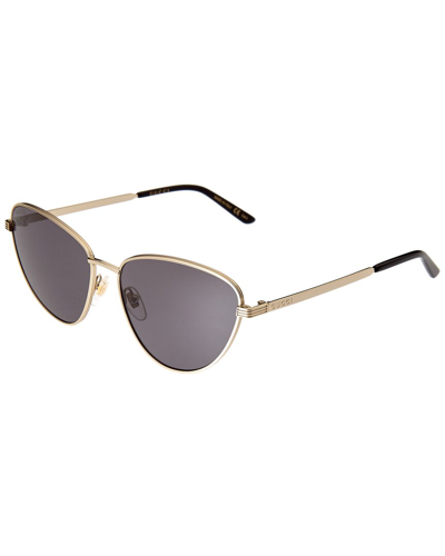 Gucci Gg0803s W 001 Cat Eye Sunglasses In Gold