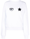 Chiara Ferragni Sweatshirt With Eye-star Logo In White