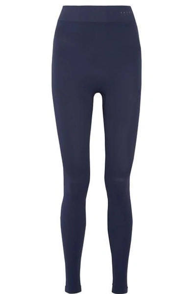 Falke Stretch-knit Leggings In Navy