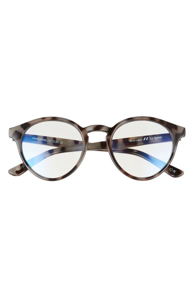Le Specs Whirlwind 48mm Small Blue Light Blocking Glasses In Coal Tort/ Anti Blue Light