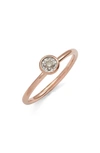 Monica Vinader Essential Diamond Ring In Rp