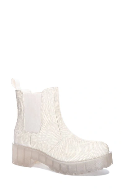 Dirty Laundry Margo Snake Embossed Chelsea Boot In Natural