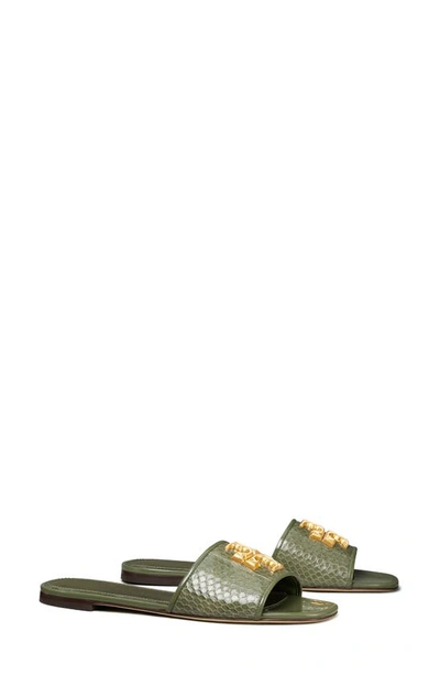 Tory Burch Eleanor Slide Sandal In Palm Leaf/ Palm Leaf