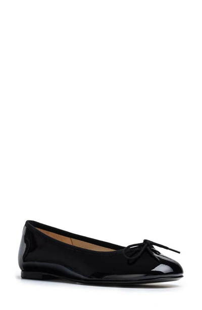 Jon Josef Barcelona Ballet Flat In Black Patent