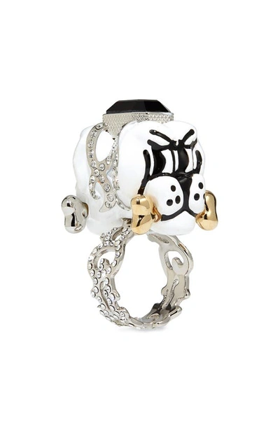 Givenchy Chito X  Finesse Pup Ring In 711-golden/ Silvery