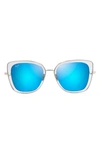 Maui Jim Violet Lake 52mm Polarizedplus Sunglasses In Grey With Silver/blue Hawaii