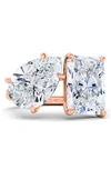 Hautecarat Lab Created Diamond Ring In 14k Rose Gold